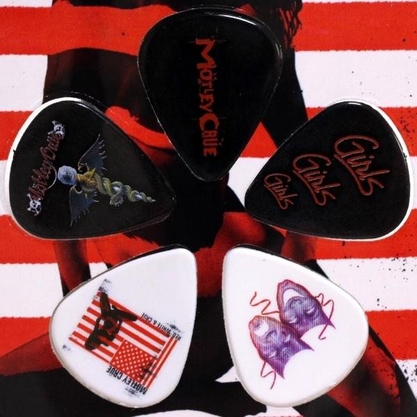 MOTLEY CRUE モトリークルー RED WHITE Guitar Picks オフィシャル