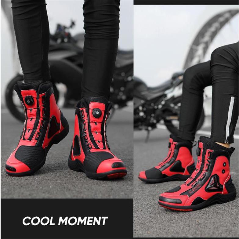 バイクブーツ バイクシューズ メンズ/レディース ハーフブーツ 女性用