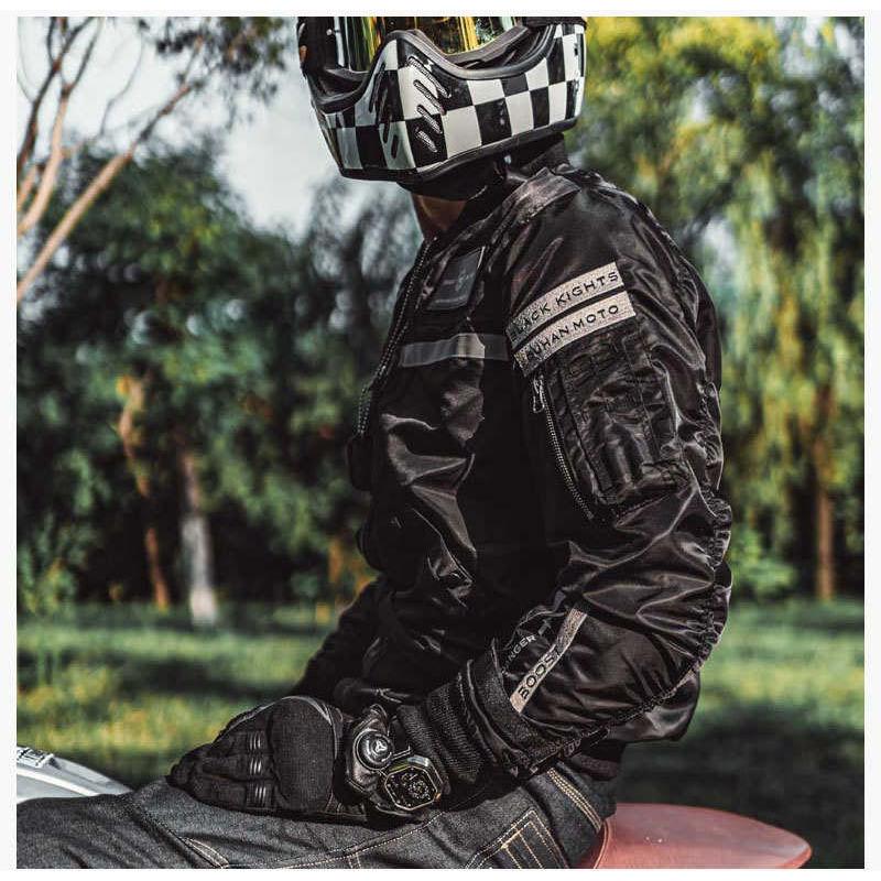 フライトジャケット バイクジャケット メンズ プロテクター付き 防風