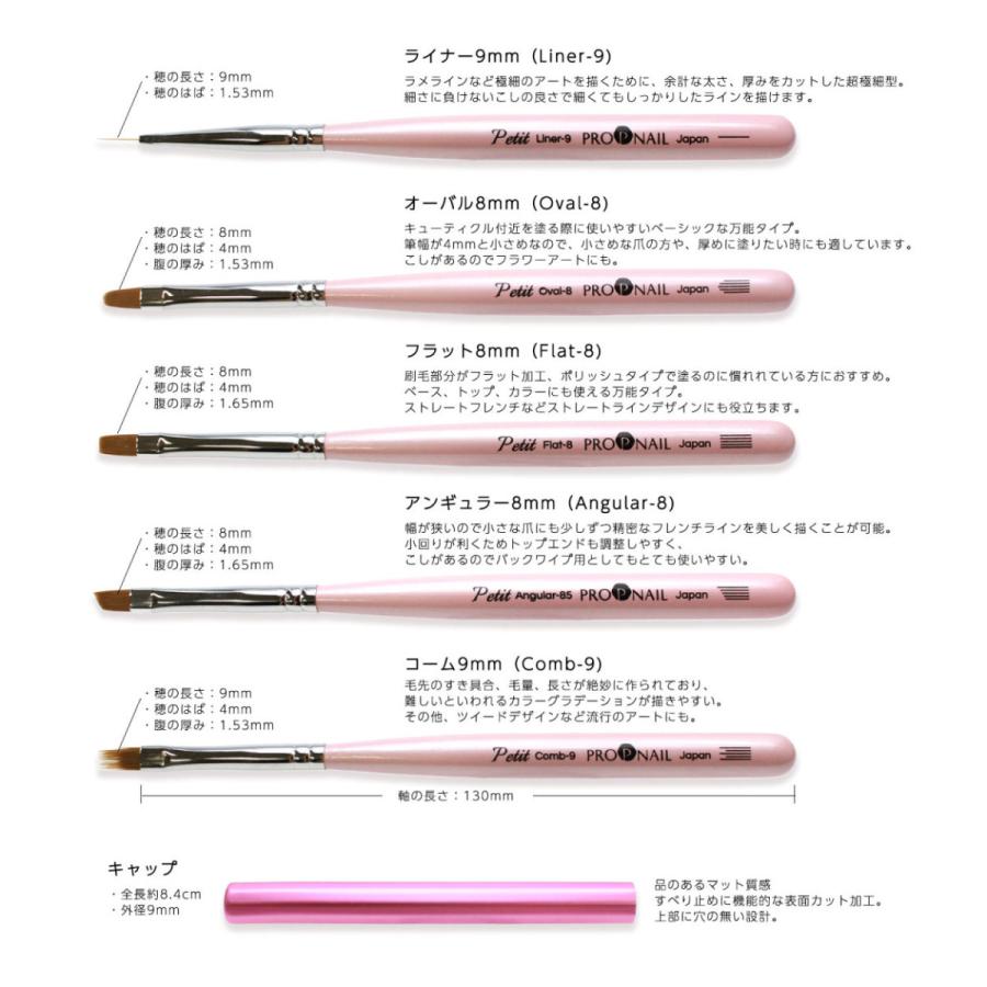 プロップ プティ ジェルブラシ キャップ付き（ピンク）GEL BRUSH