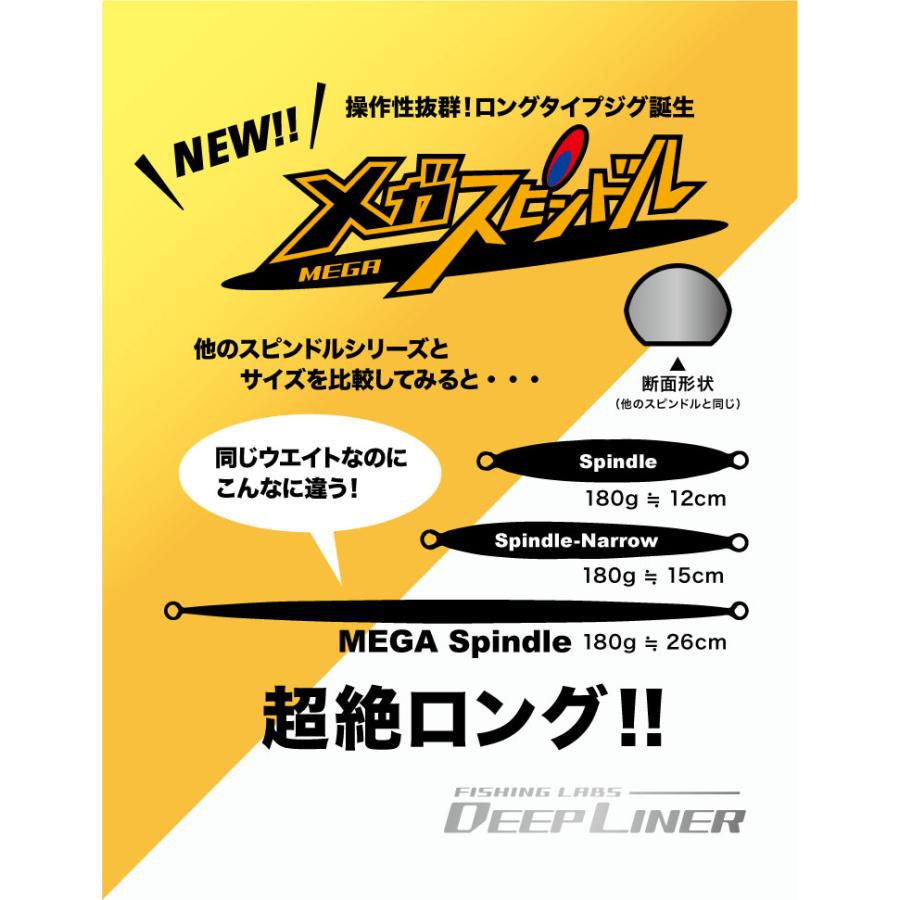 DEEPLINER（ディープライナー） メガスピンドル 400g グロー