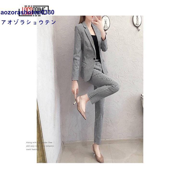 パンツスーツ セットアップ レディース スーツセット 春秋 フォーマル