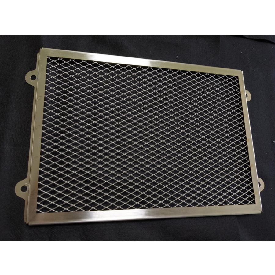 YAMAHA RZ250 ラジエーターカバー 軽量化タイプ ヘアライン ステンレス