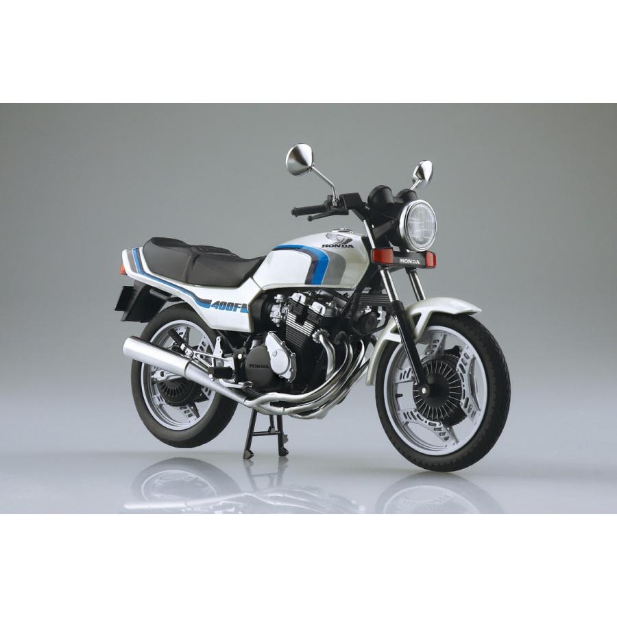 青島文化教材社 アオシマ 1/12 完成品バイク Honda CBX400F パール