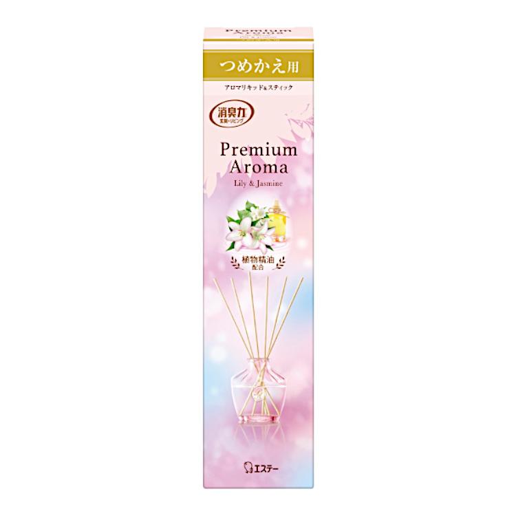 Premium Aroma エステー お部屋の消臭力 Stick つめかえ リリー