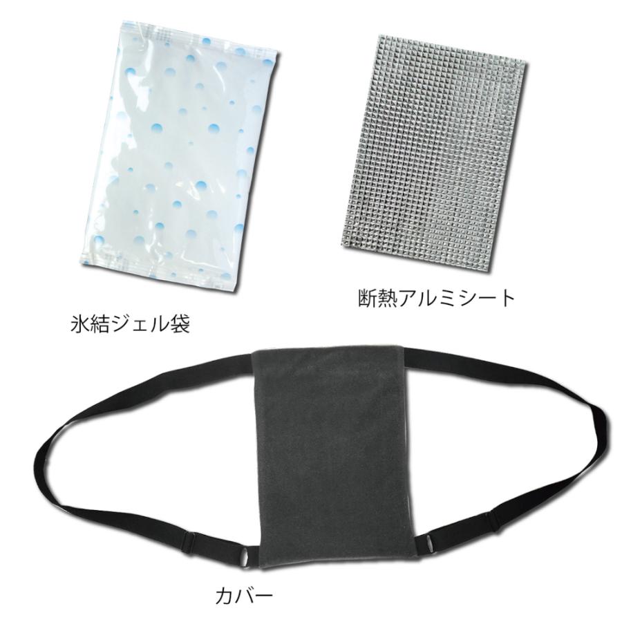 ケンユー 暑さ対策 熱中症対策 マイアイス 背中クーラー グレー 冷却