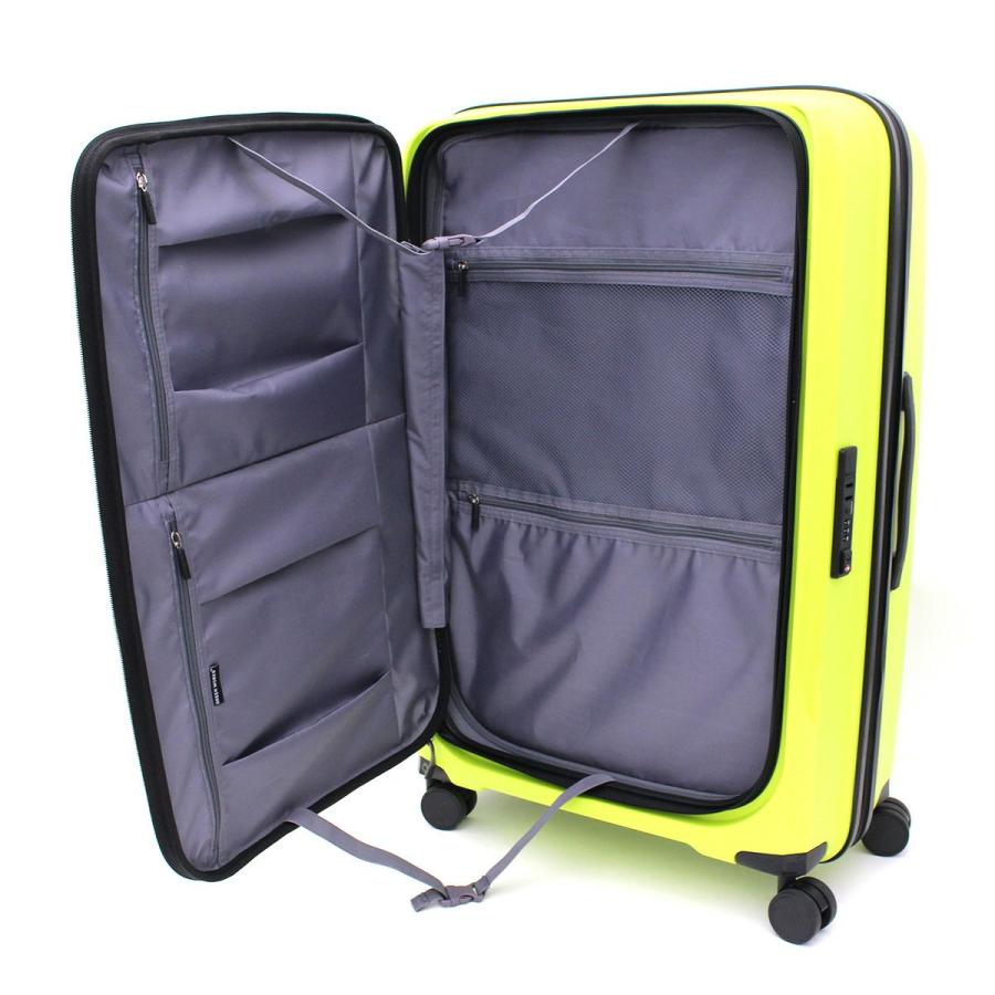 GREEN WORKS フロントオープン スーツケース Lサイズ 1週間以上 軽量