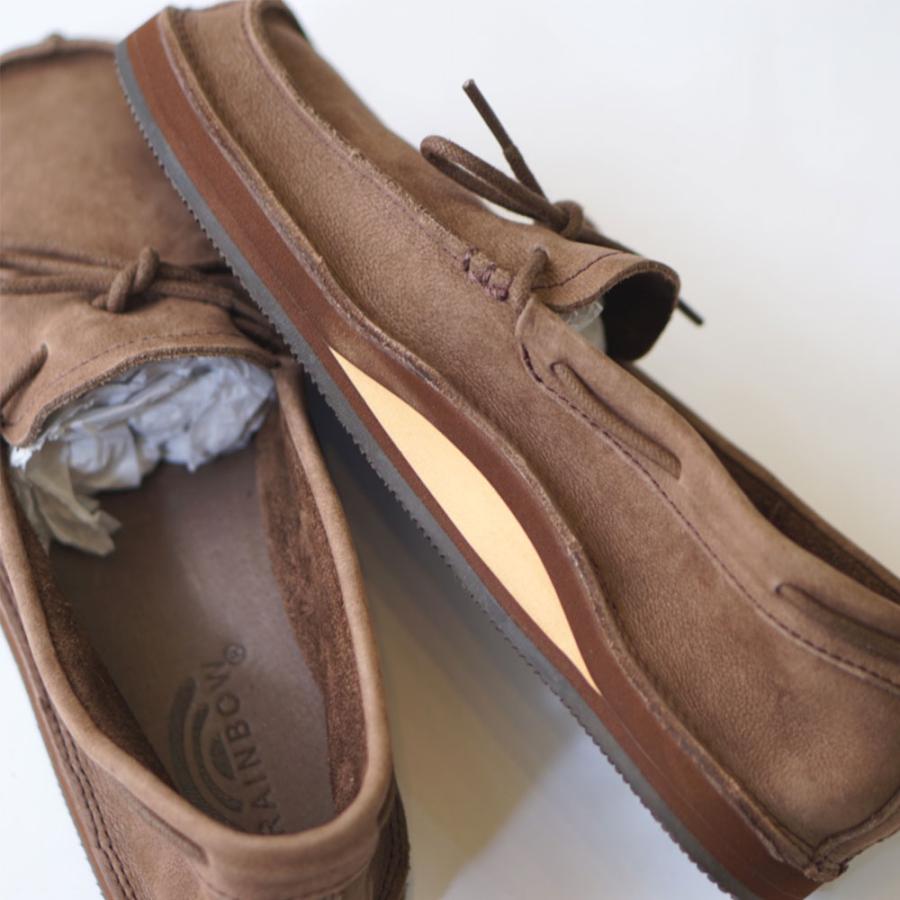 美品 レインボーサンダル モカ ローファー ブラウン 25cm 希少 スリッポン