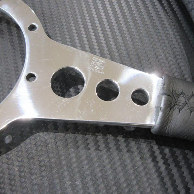 モトリタ Moto-Lita 3スポーク 14インチ ブラックレザー ステアリング