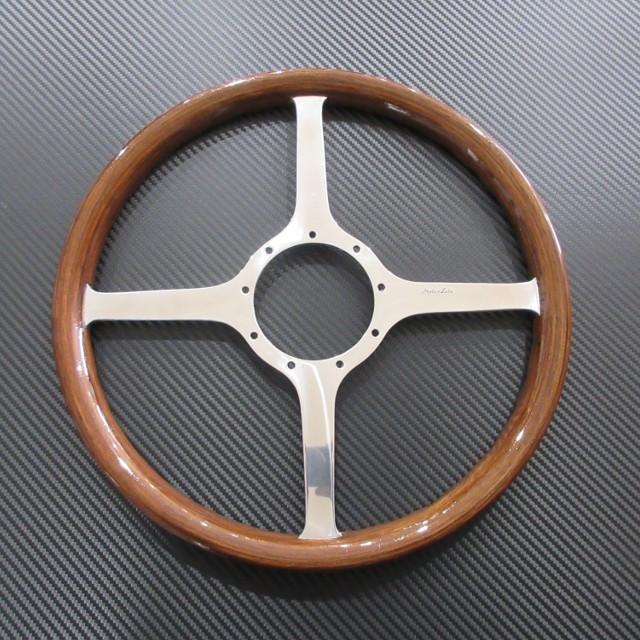 モトリタ Moto-Lita ウッドステアリングホイール クラシック フラット