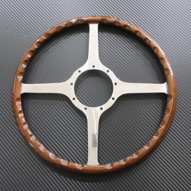 モトリタ Moto-Lita ウッドステアリングホイール クラシック フラット