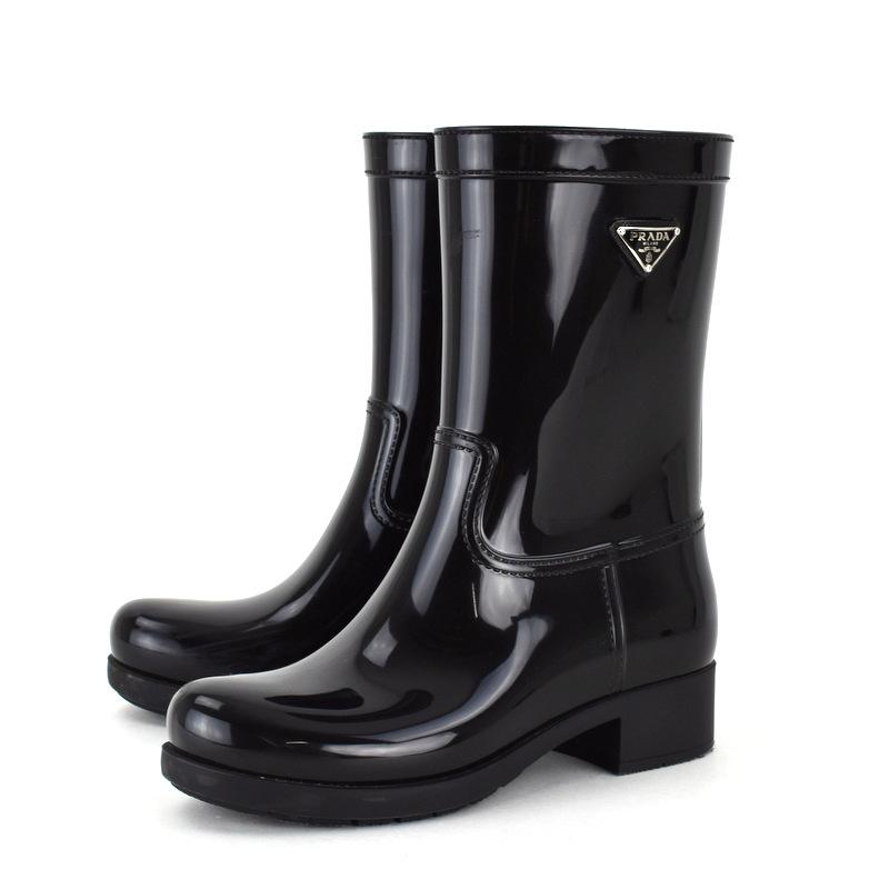 PRADA（プラダ） レディース レインブーツ サイズ36 23.0cm ブラック