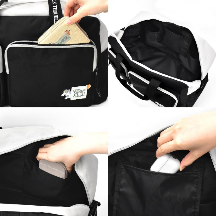 トムとジェリー ボストンバッグ 大容量 45L 撥水 2way ショルダー