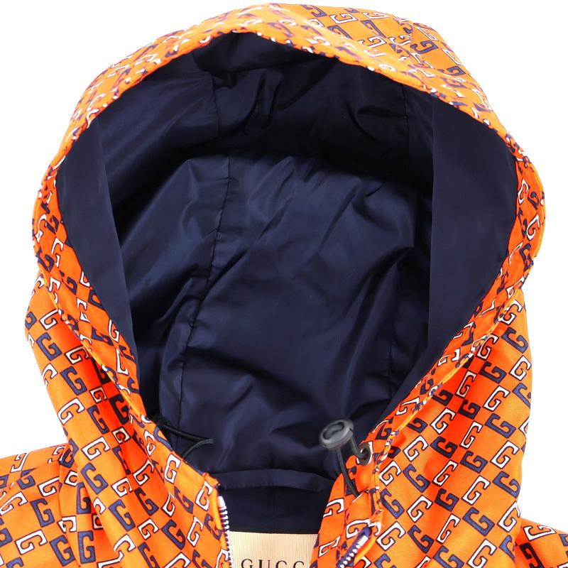 グッチ ジャケット メンズ ジオメトリックGプリント ナイロンジップ