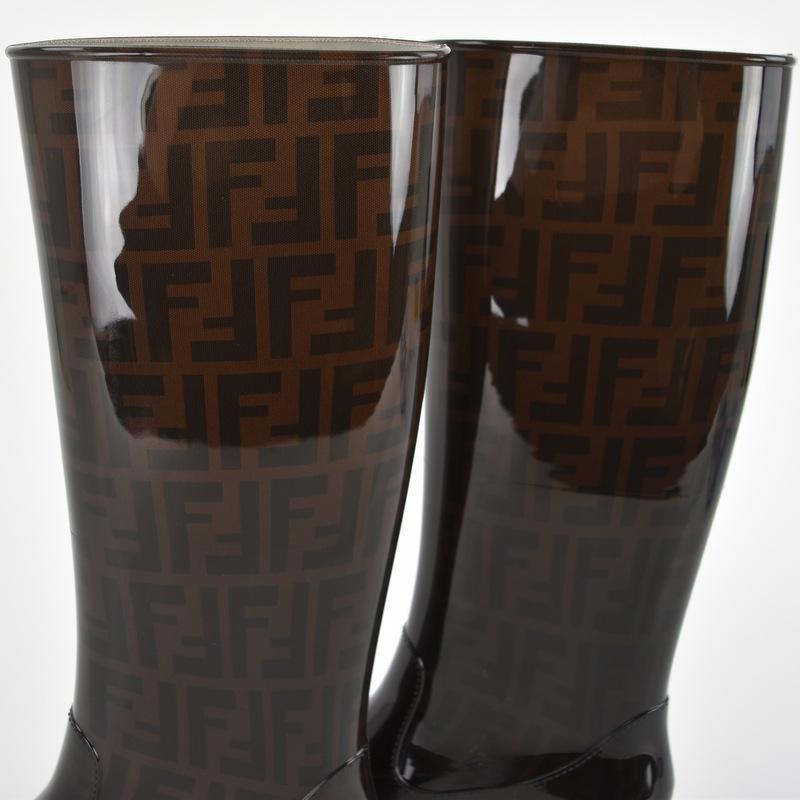 FENDI（フェンディ） レインブーツ レディース サイズ36 ズッカ