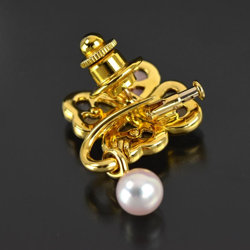 MIKIMOTO（ミキモト） ブローチ 2WAY ピクウェ クローバー 四つ葉