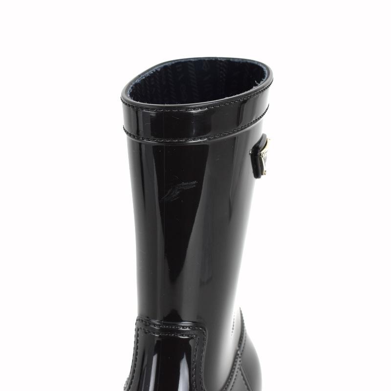 PRADA（プラダ） レディース レインブーツ サイズ36 23.0cm ブラック