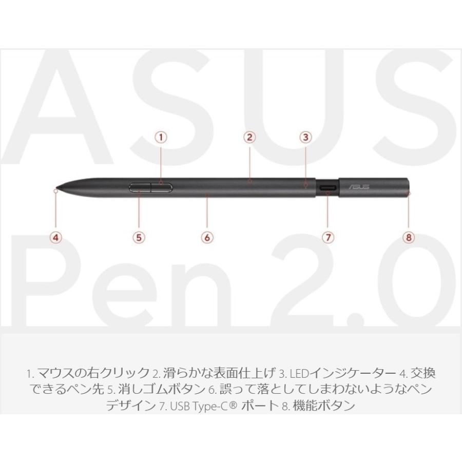エイスース スタイラスペン ブラック Windows デバイス対応 質量約16.5
