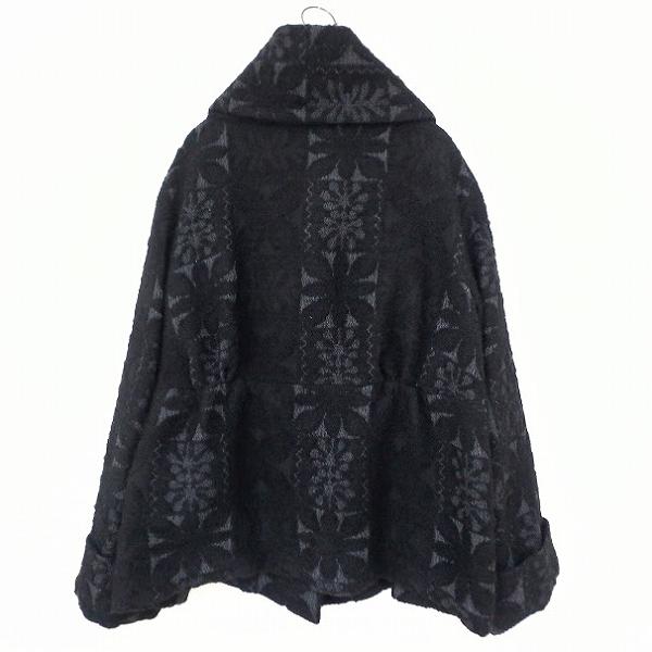 wnc ジウセンソユニコ 慈雨 Sensounico コート 40 黒 グレー 総柄