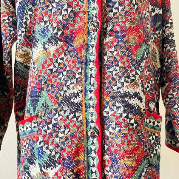 MISSONI（ミッソーニ） #anc カーディガン M マルチ 赤 ニット