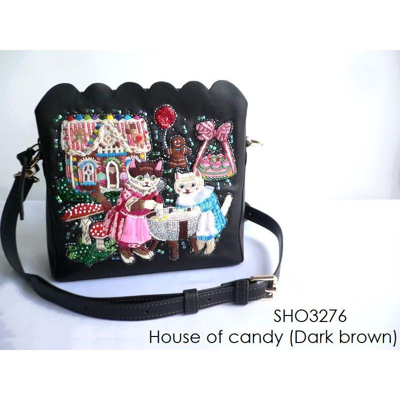 tamao world（タマオワールド） バッグ 刺繍 スカラップ ショルダー