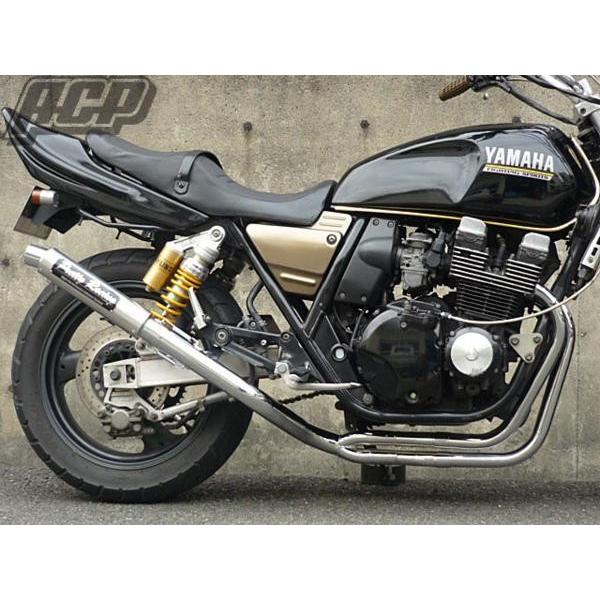 プリティー製 XJR400 4HM 流 タイプ1 4-2-1 マフラー メッキ