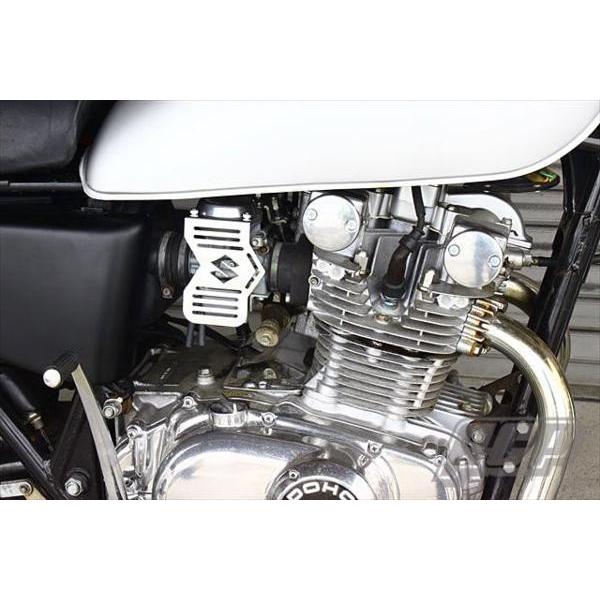 GS400用 メッキ キャブ サイド カバー Sマーク : エーシーピー