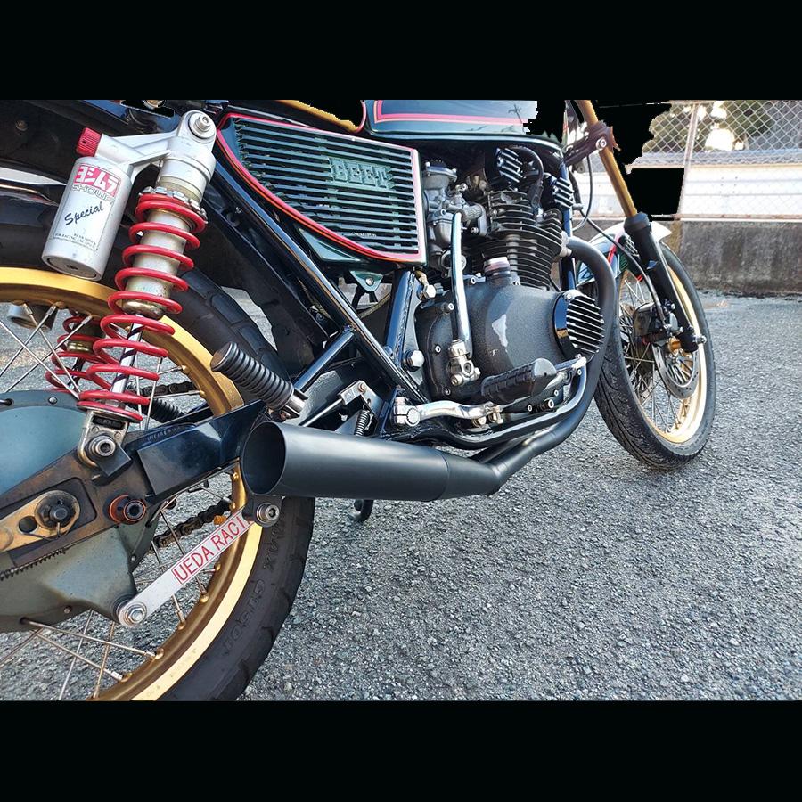 TOP MODA】 GS400 塾長管 ブラック 旧車 マフラー : エーシーピー二輪