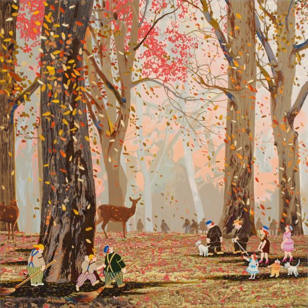 ヒロ・ヤマガタ 日本のエッセンスディアイン奈良 インテリア 絵画 奈良