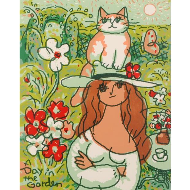 マイケル・ルー 絵画 ポップアート 猫 絵 インテリア プレゼント