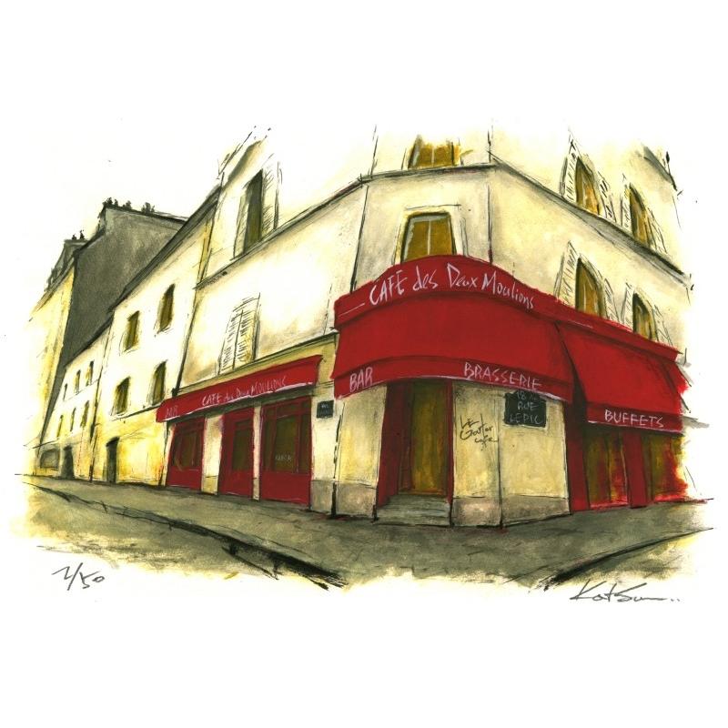 パリ 絵画 風景画 フランス 佐伯祐三 荻須高徳 版画 ジークレー 「街角