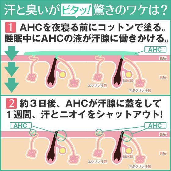 制汗剤 AHCセンシティブ 50ml 2本セット（ 脇汗 臭い ワキガ 腋臭 顔汗