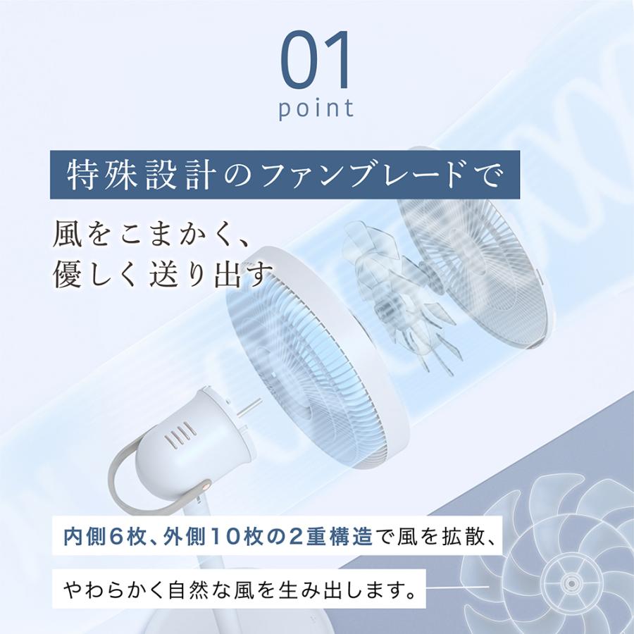 LAVINO（ラビーノ） 扇風機 サーキュレーター エアーループ コンパクト