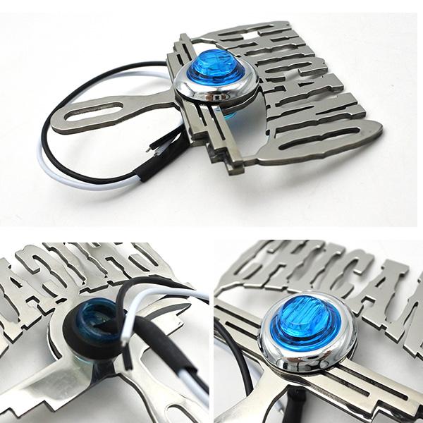 ライセンストッパー CHICANO ブルー 青 カスタムパーツ ライセンス