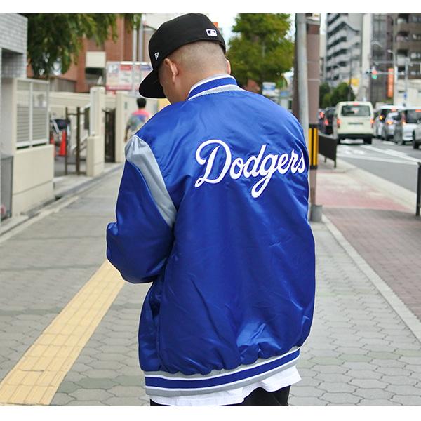 ドジャース スタジャン メンズ ボンバージャケット ブルゾン ウィンド