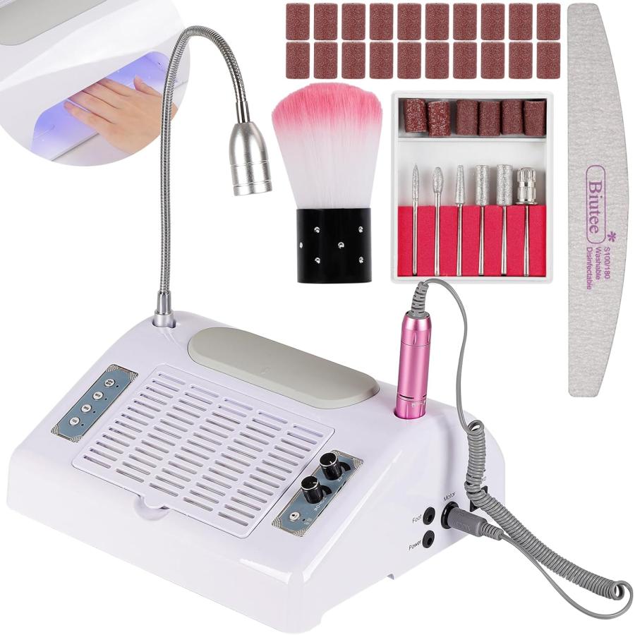 ネイル集塵機 5in1 ネイルダストコレクター ライト付 ネイルダスト対策