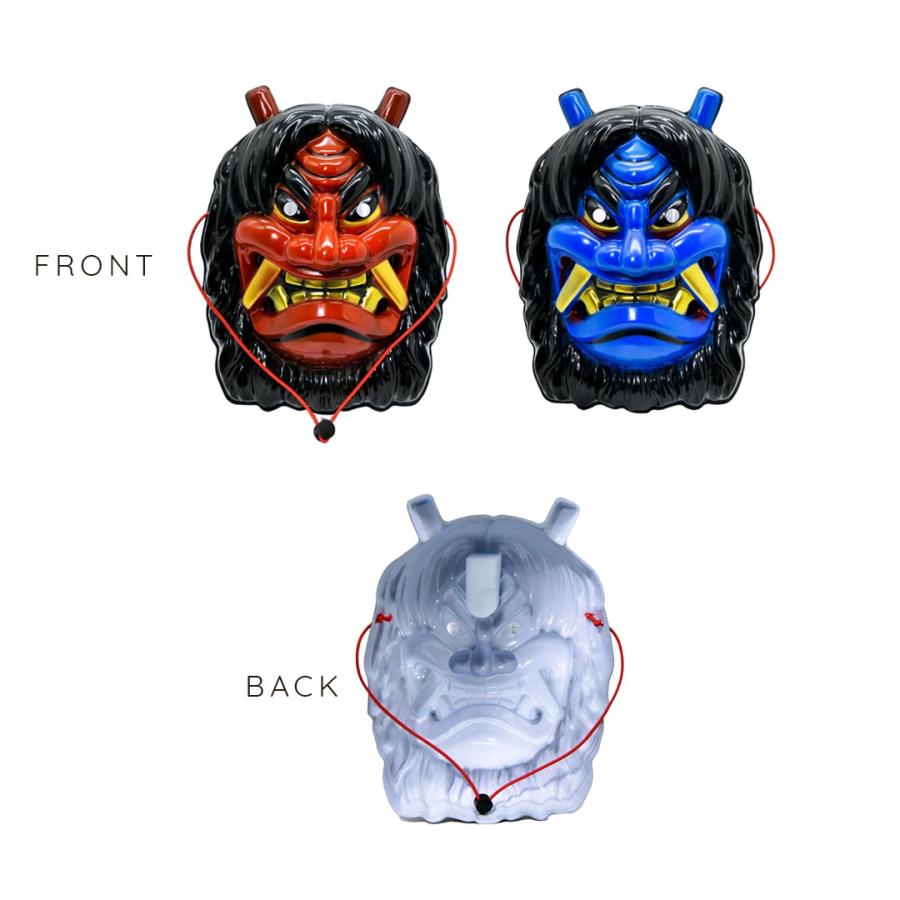 鬼 コスプレ 衣装 上下セット お面付き 全身セット 全2カラー 2サイズ