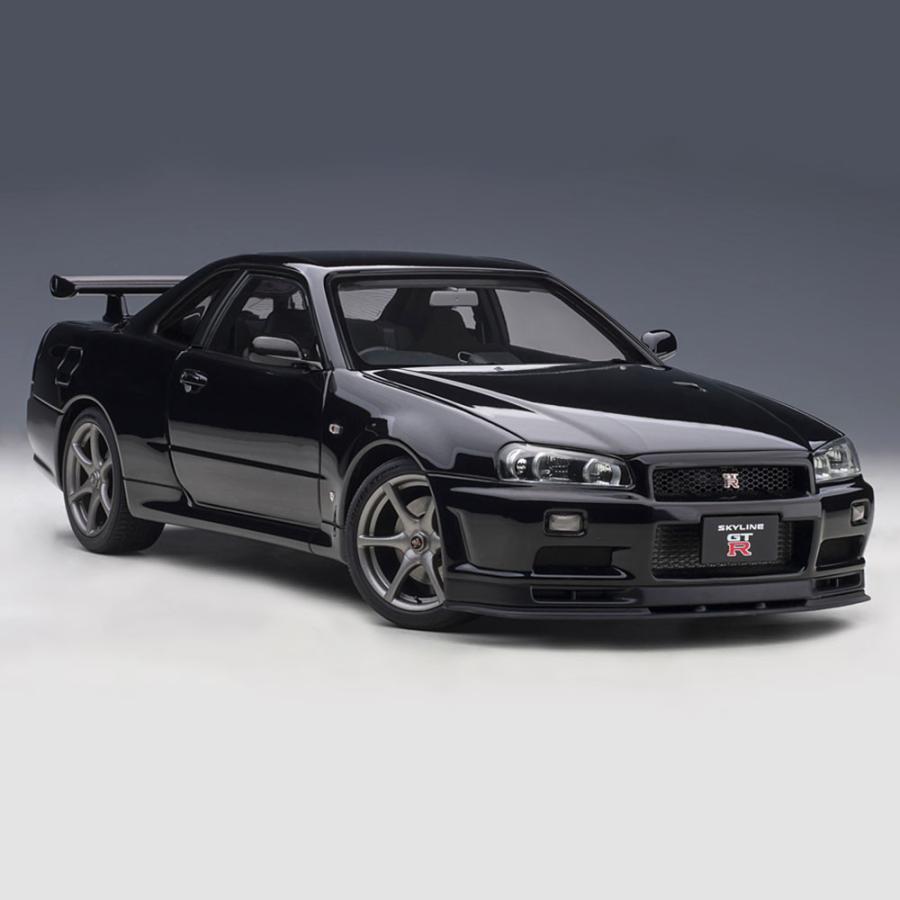 ミニカー 1/18 日産 スカイライン GT-R R34 Vスペック II ブラック
