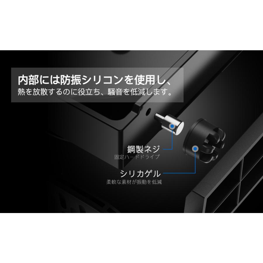 UnionSine 外付けHDD 2TB HD3510 USB 3.2 Gen2 USB-C対応 3.5インチ 外