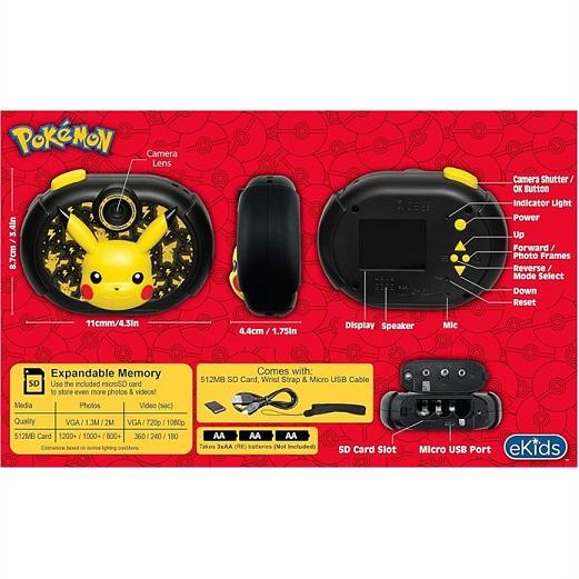 ekids Pokemon】 ポケモン ピカチュウ キッズ デジカメ ビデオ録画と