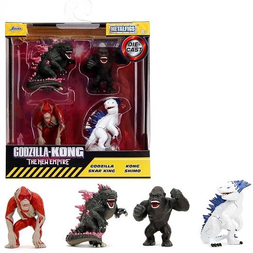 プレイメイトトイズ】 ゴジラ×コング 新しい帝国 4パック ダイキャスト