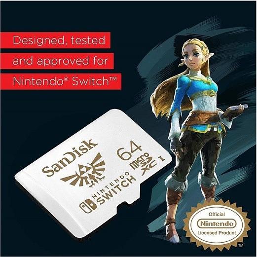 Sandisk】 ニンテンドー スイッチ 64GB microSDXCメモリーカード