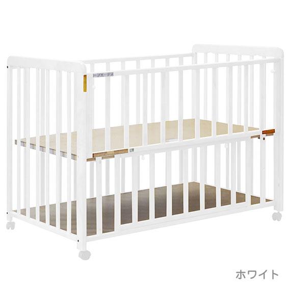 ヤトミ ベビーベッド ベビーベット 2段階調節 3色展開 収納付き