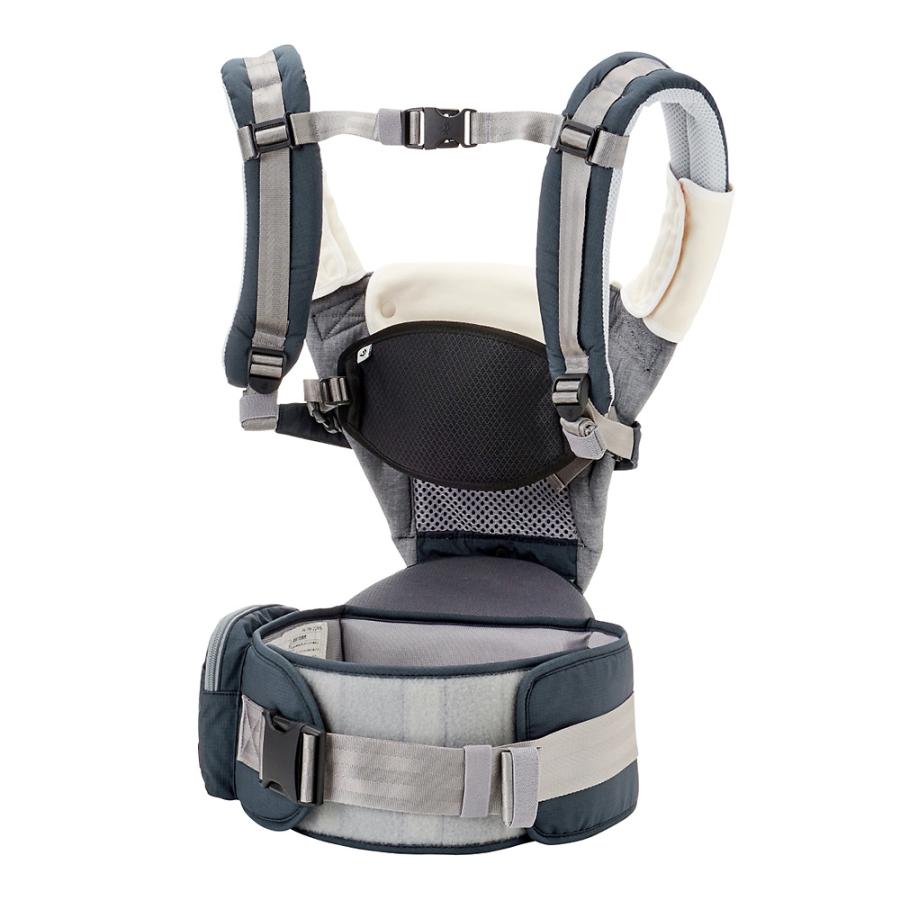 ミキハウス×ポグネーベビーキャリア チャコールグレー 出産祝い 抱っこ