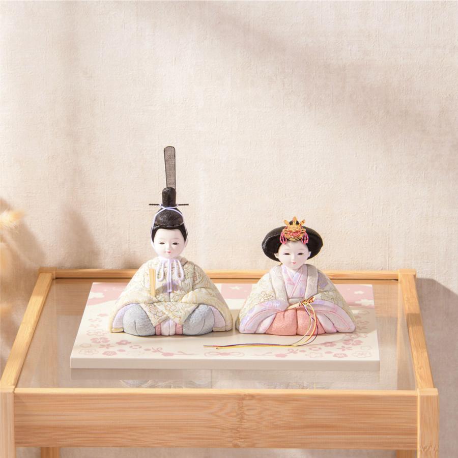 最終SALE 3/2正午まで 新作 雛人形 コンパクト おしゃれ 木目込み 木目
