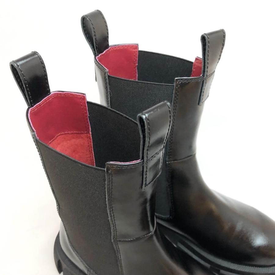 MANA（マナ） ブーツ ショート サイドゴア 厚底 靴 518029 : あかい靴