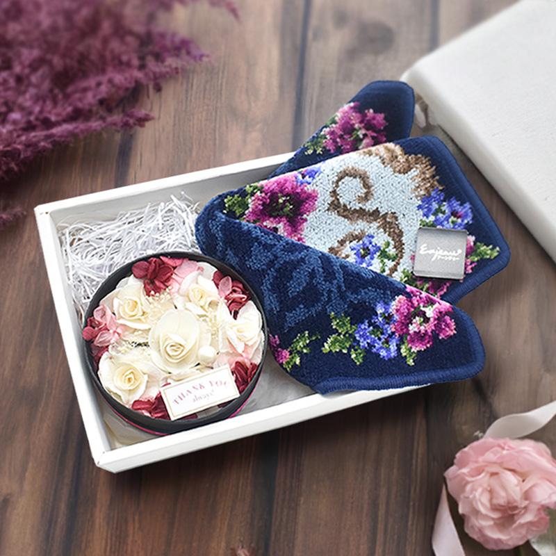 Enjeau（アーンジョー） 日本製 イニシャル ギフトセット プリザーブド