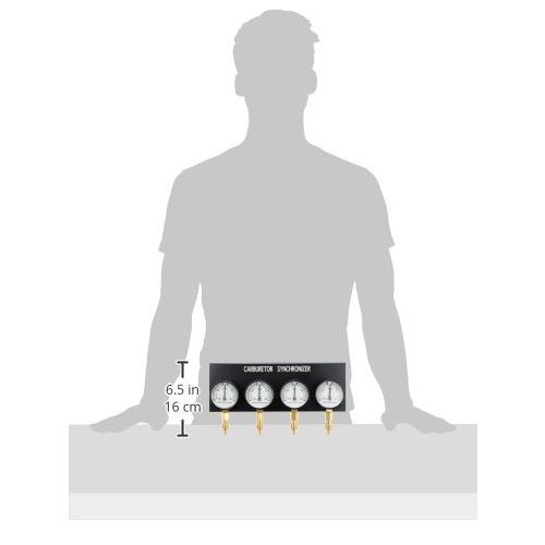 デイトナ バイク用 4連 バキュームゲージ キャブレター 同調/調整 測定