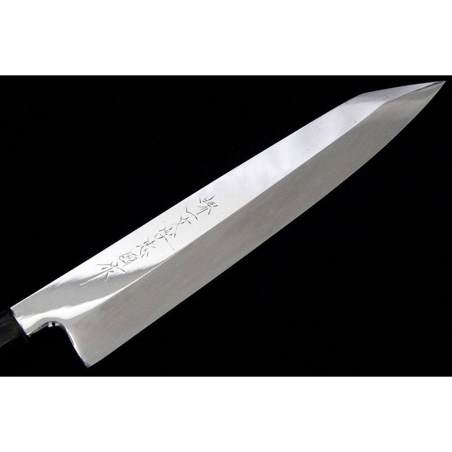 未使用品｜池田辰男 日吉丸刃物 堺一文字忠國 切付包丁 九寸 本焼 平