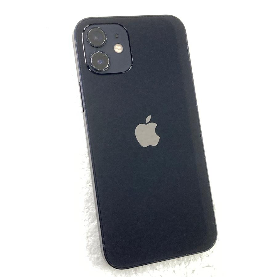 Apple 中古 Apple iPhone12 64GB ブラック MGHN3J／A SIMフリー
